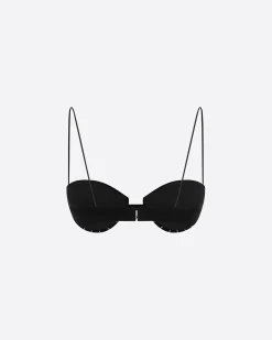Alex Perry Bra Top in Crystal Velvet
