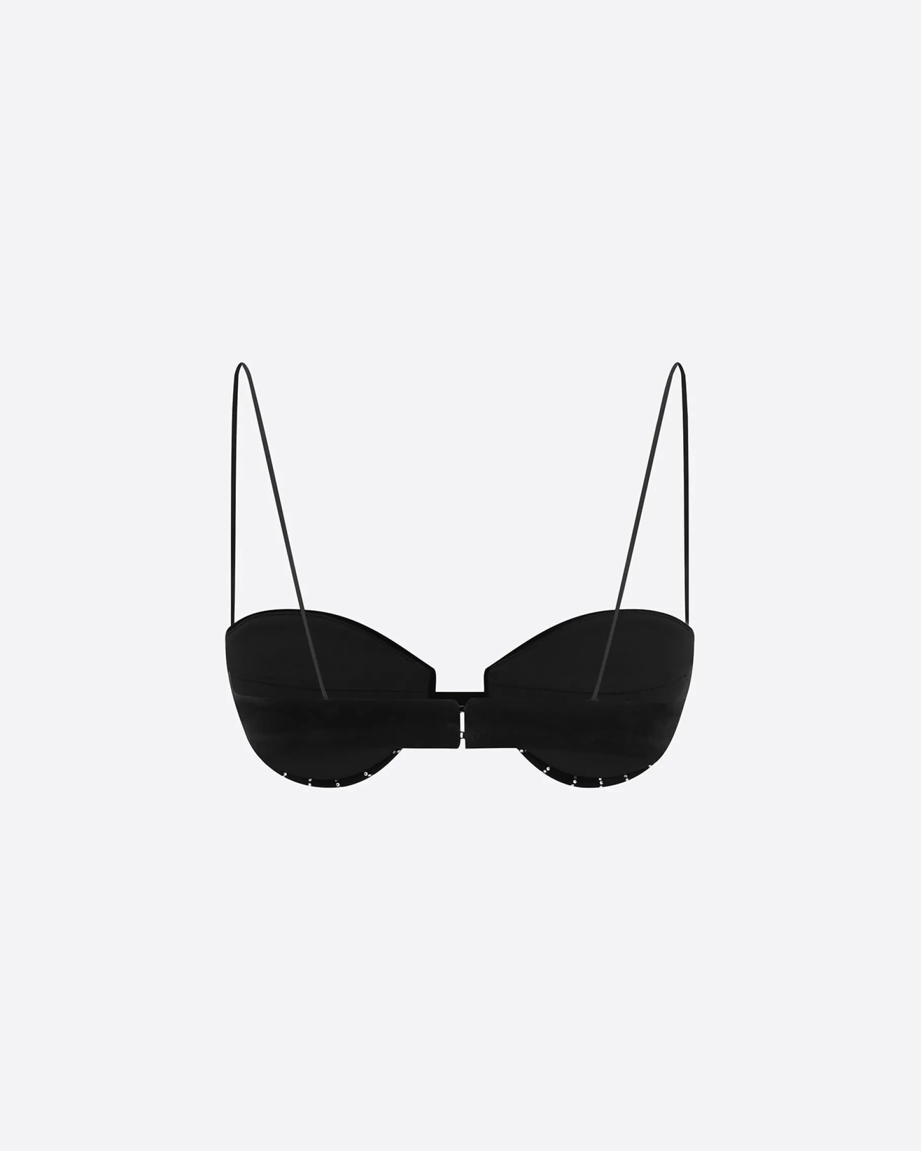 Alex Perry Bra Top in Crystal Velvet