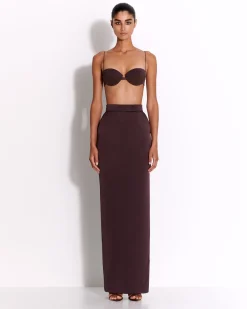 Alex Perry Bra Top in Satin Crepe