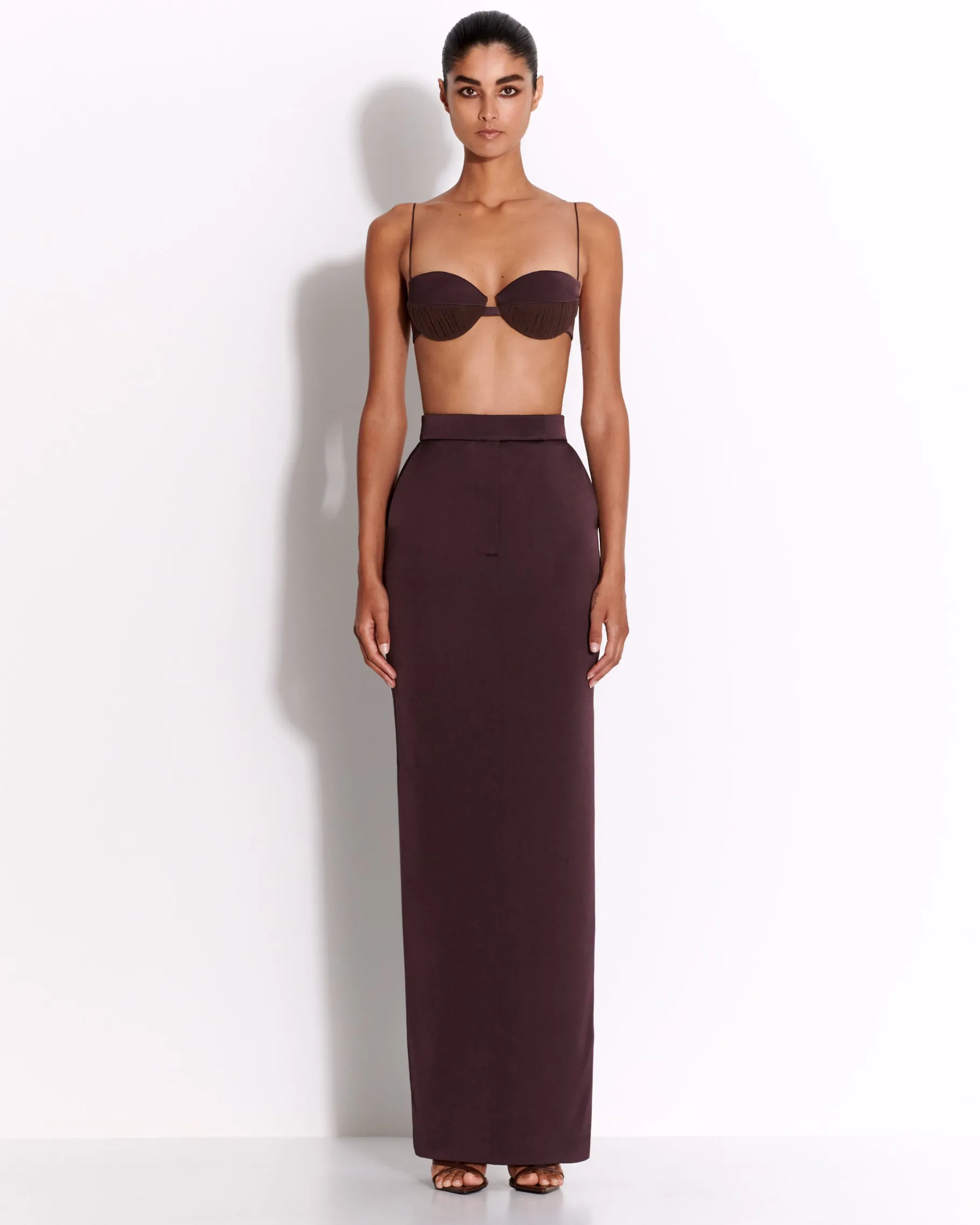 Alex Perry Bra Top in Satin Crepe