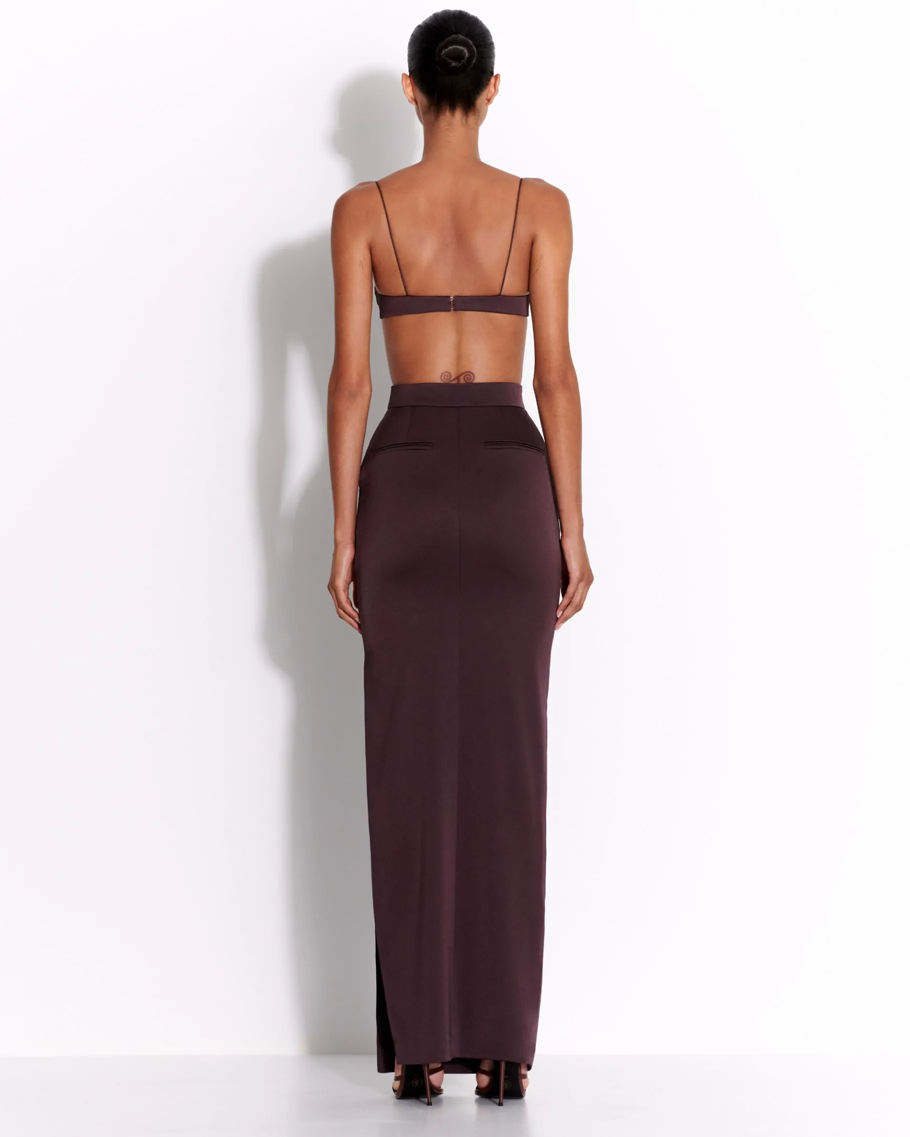 Alex Perry Bra Top in Satin Crepe