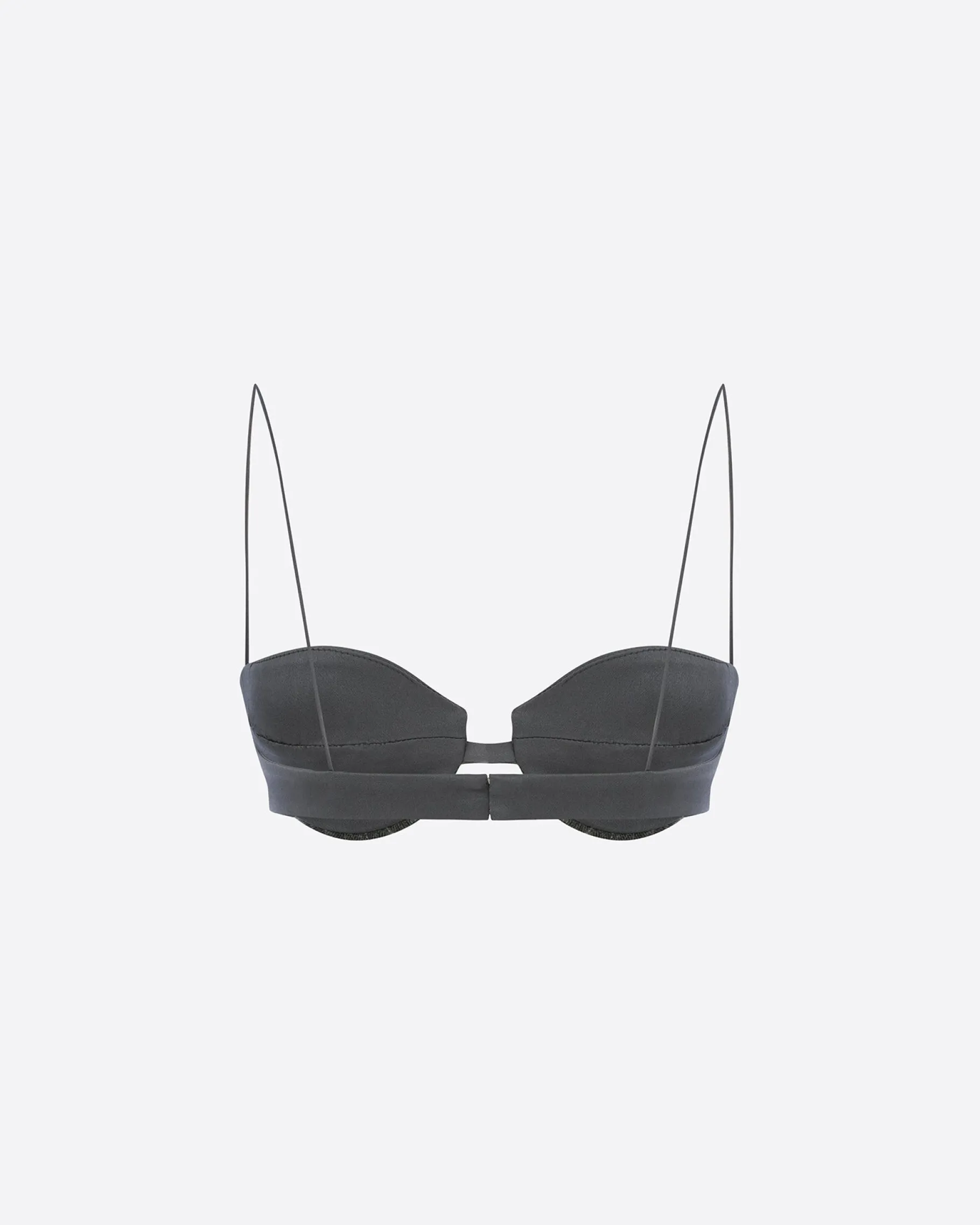 Alex Perry Bra Top in Wool Pinstripe