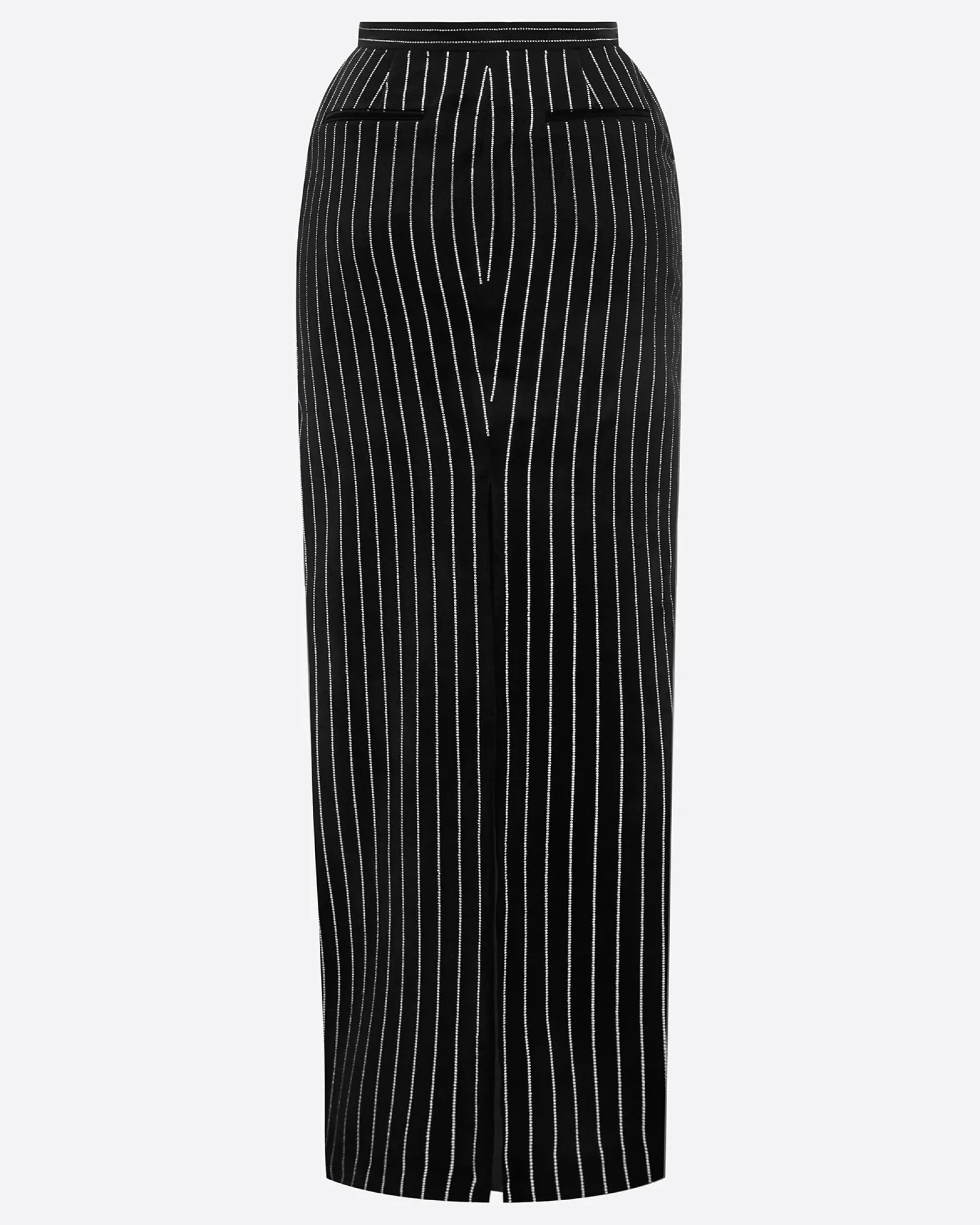 Alex Perry Column Skirt in Crystal Velvet