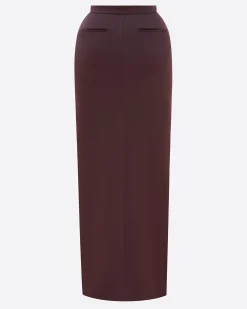 Alex Perry Column Skirt in Satin Crepe