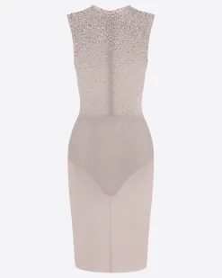 Alex Perry Crew Dress in Crystal Mesh