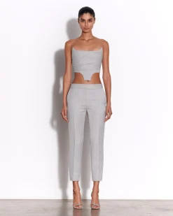 Alex Perry Crop Trouser in Wool Suiting