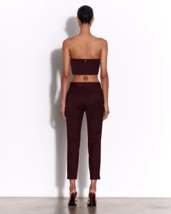 Alex Perry Crop Trouser in Wool Suiting