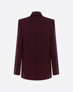 Alex Perry Double Breasted Oversized Blazer in Wool Suiting