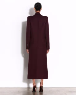 Alex Perry Double Breasted Oversized Coat in Wool Suiting