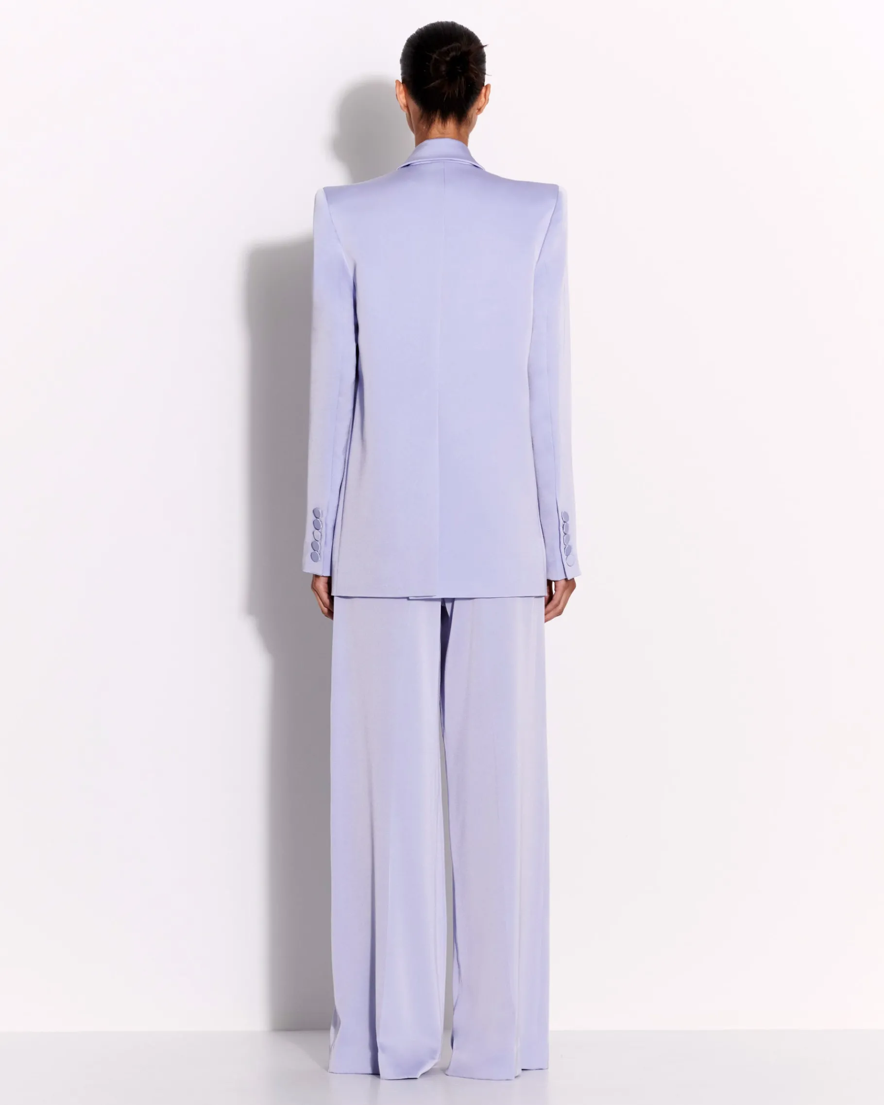 Alex Perry Double Pleat Trouser in Satin Crepe
