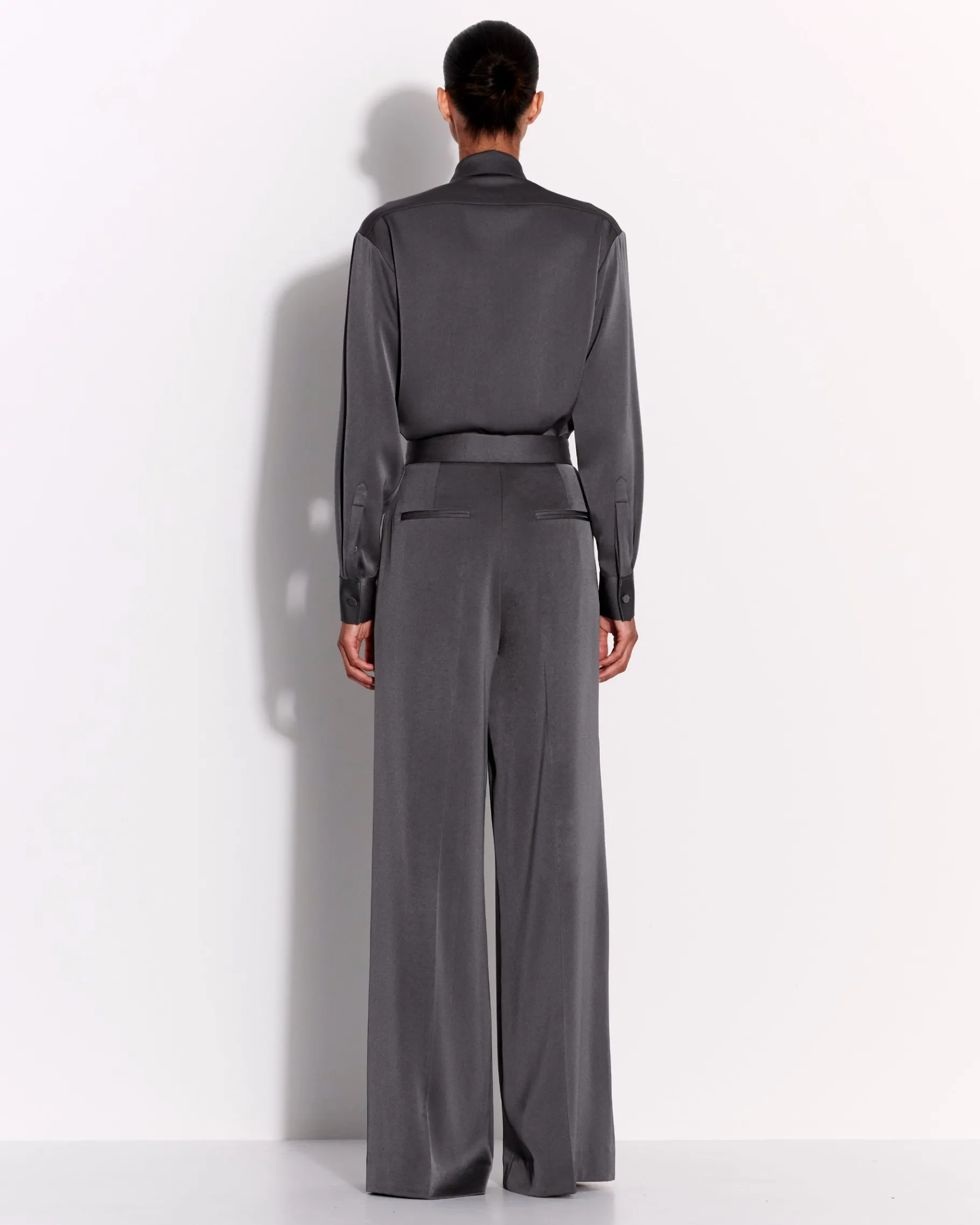 Alex Perry Double Pleat Trouser in Satin Crepe