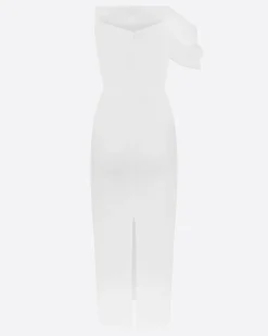 Alex Perry Draped Corset Dress in Crepe