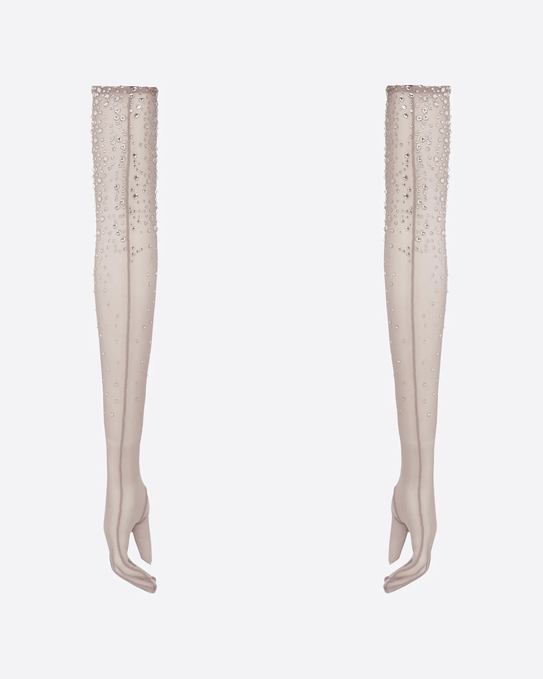 Alex Perry Gloves in Crystal Mesh