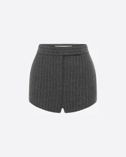 Alex Perry Hot Pant in Wool Pinstripe