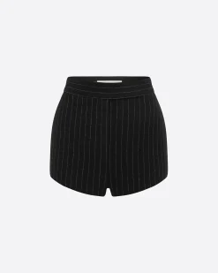Alex Perry Hot Pant in Wool Pinstripe
