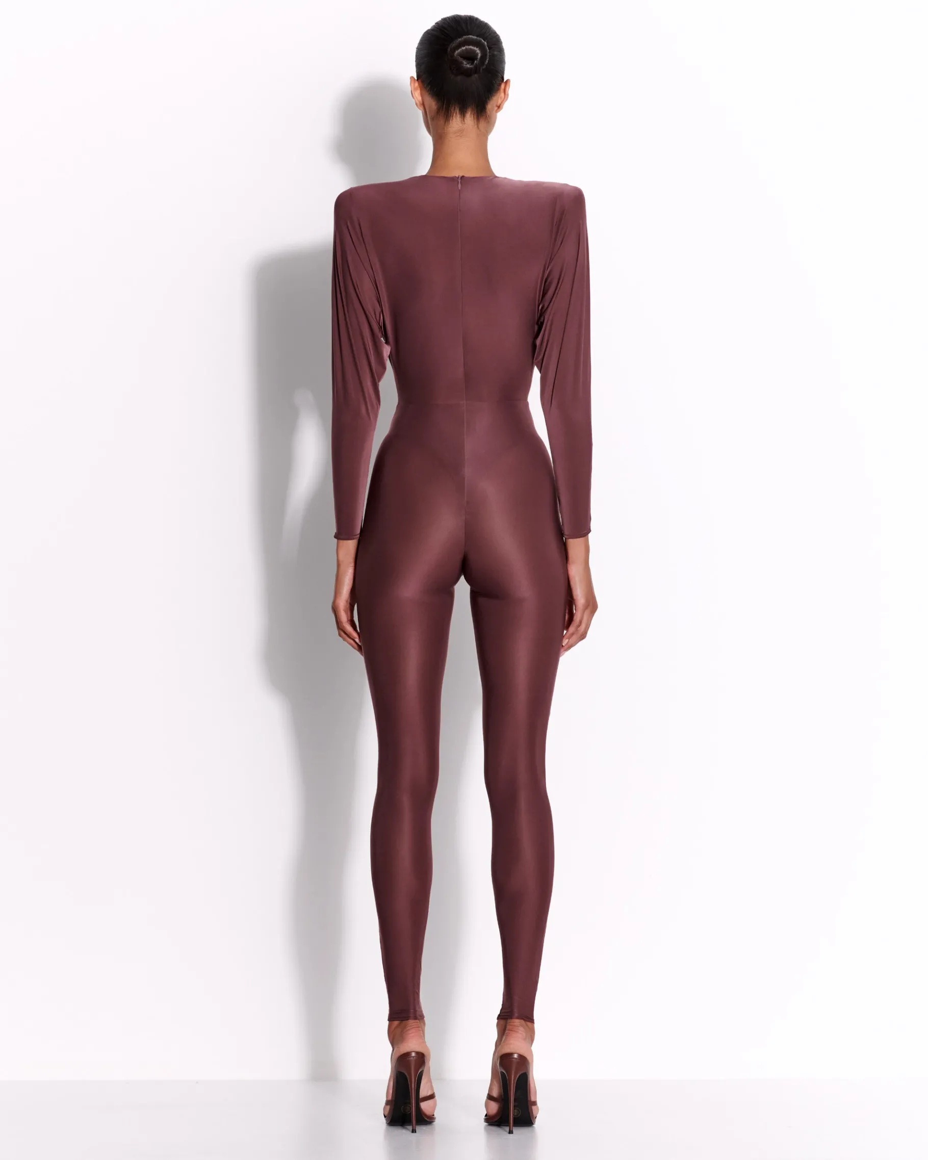Alex Perry Long Sleeve Catsuit in Jersey