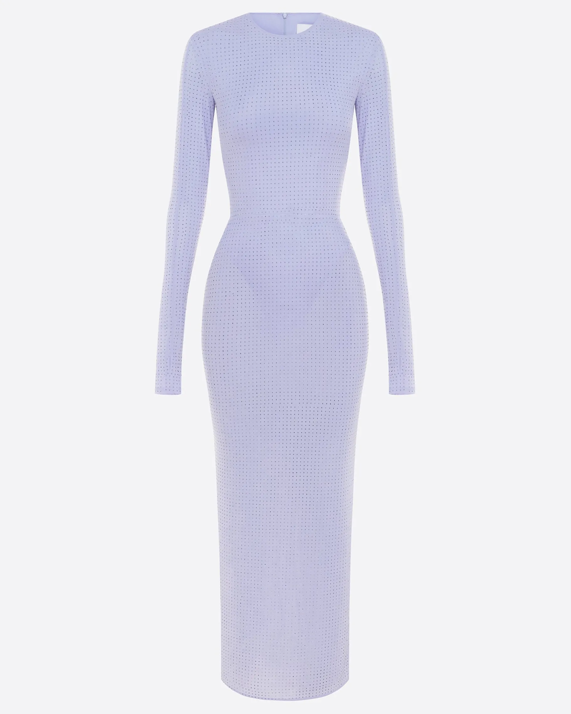 Alex Perry Long Sleeve Dress in Crystal Jersey