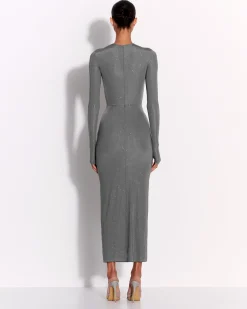 Alex Perry Long Sleeve Dress in Crystal Jersey