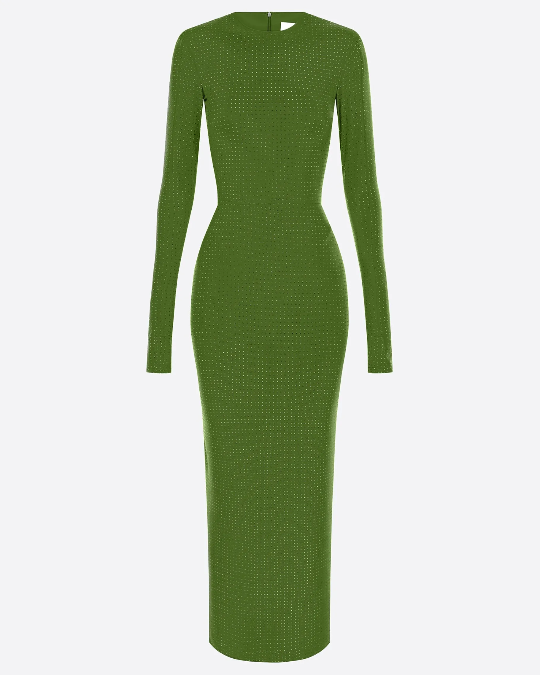 Alex Perry Long Sleeve Dress in Crystal Jersey