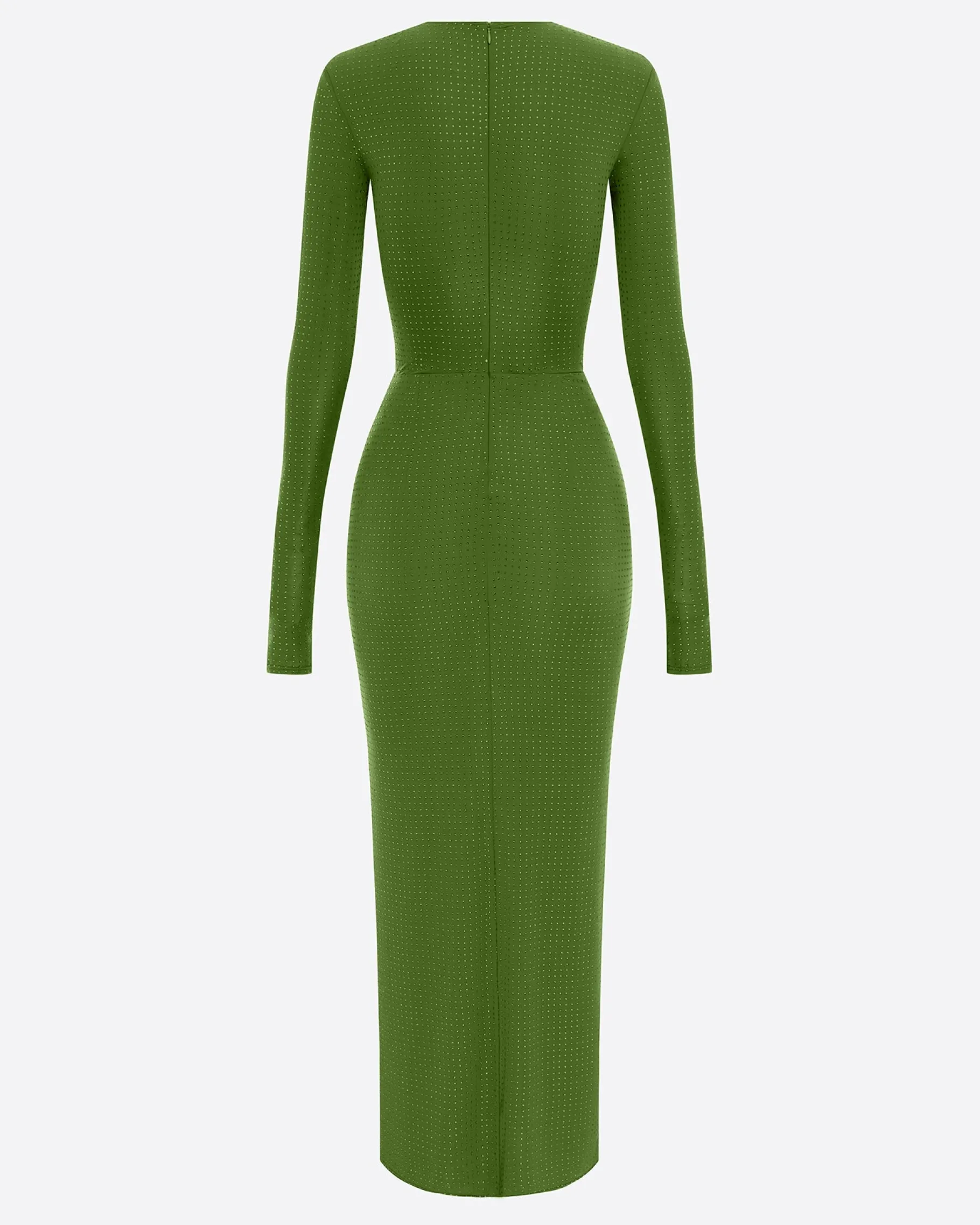 Alex Perry Long Sleeve Dress in Crystal Jersey