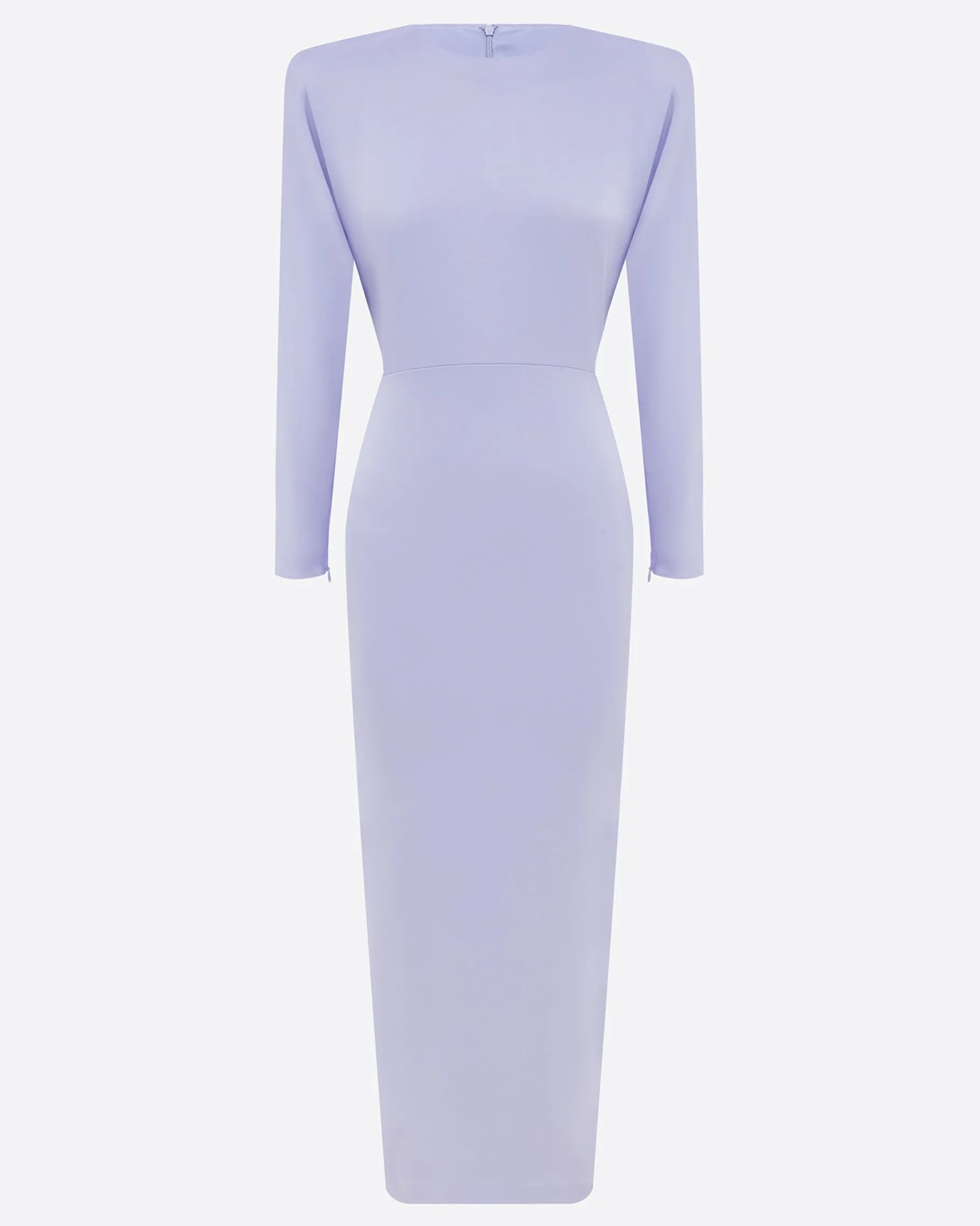 Alex Perry Long Sleeve Dress in Satin Crepe