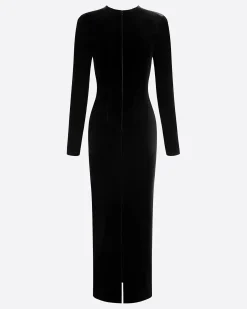 Alex Perry Long Sleeve Dress in Velvet