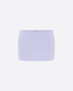 Alex Perry Low Rise Mini Skirt in Satin Crepe