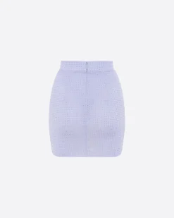 Alex Perry Mini Skirt in Crystal Jersey