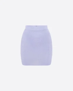 Alex Perry Mini Skirt in Crystal Jersey