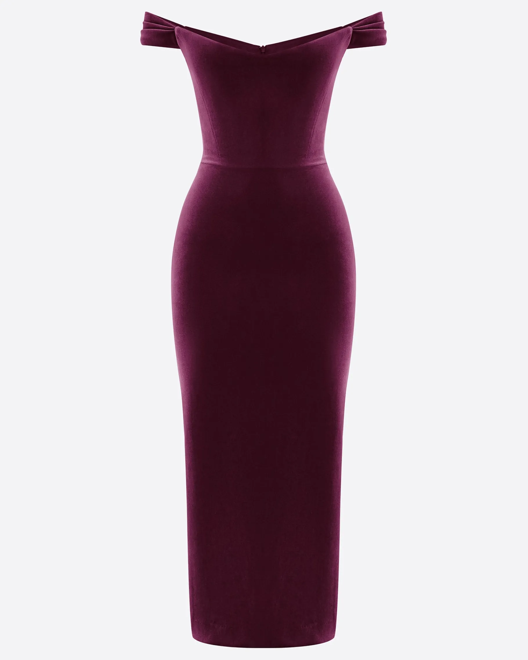 Alex Perry Off Shoulder Corset Dress in Velvet