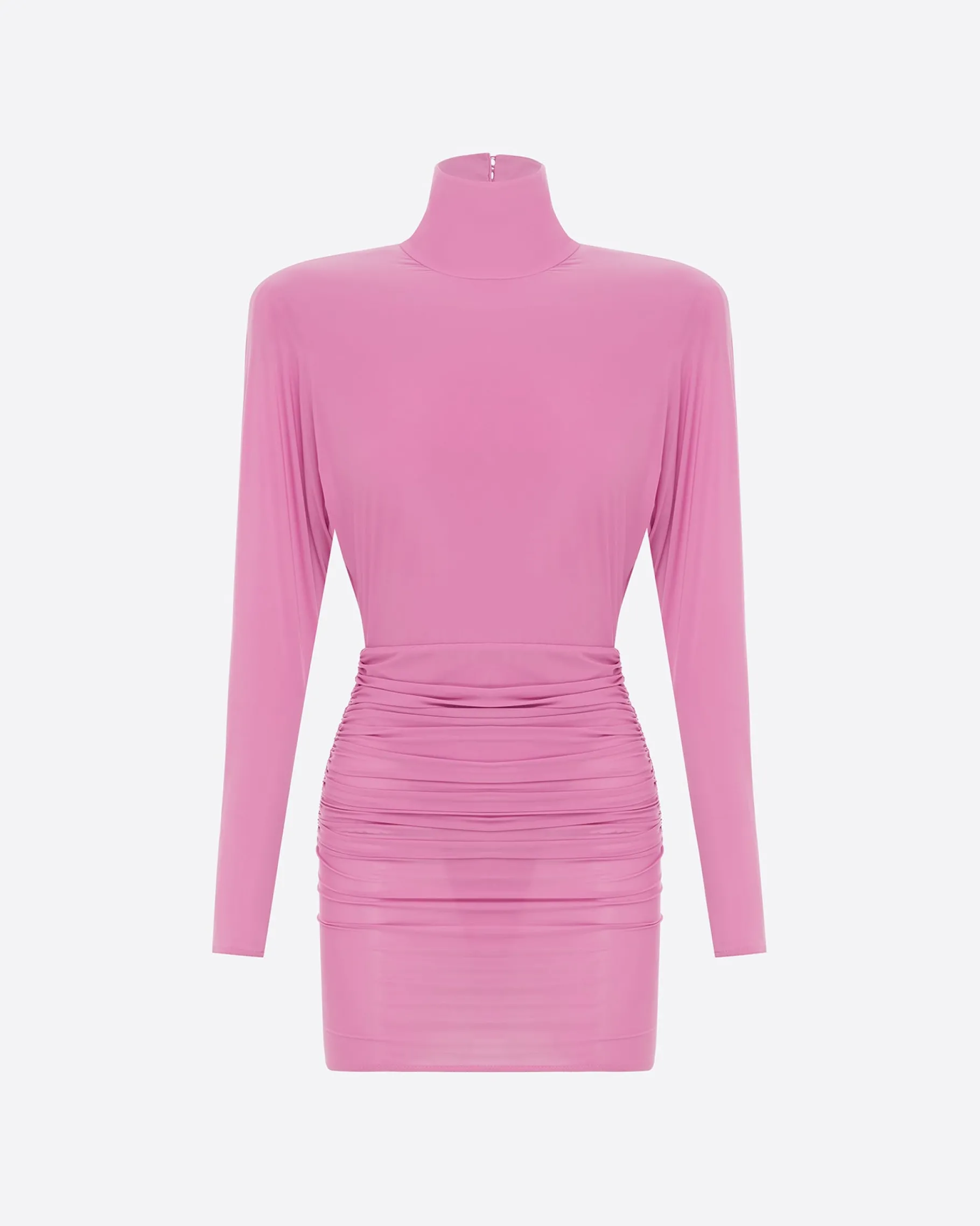 Alex Perry Open Back Drape Mini Dress in Jersey