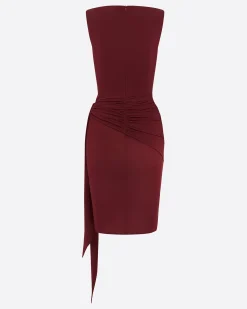 Alex Perry Overlay Twist Dress in Crepe Jersey