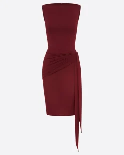 Alex Perry Overlay Twist Dress in Crepe Jersey