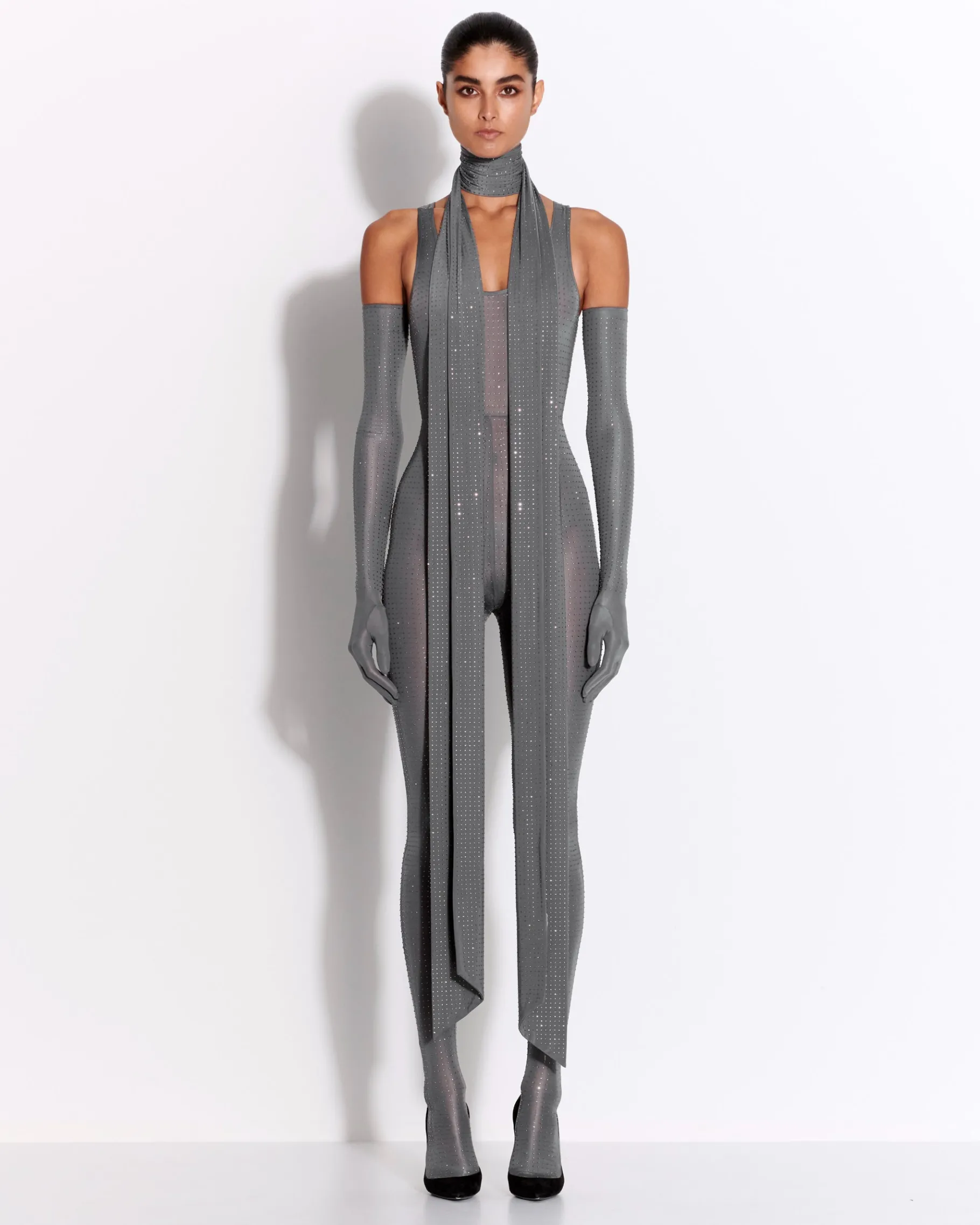 Alex Perry Scarf in Crystal Jersey