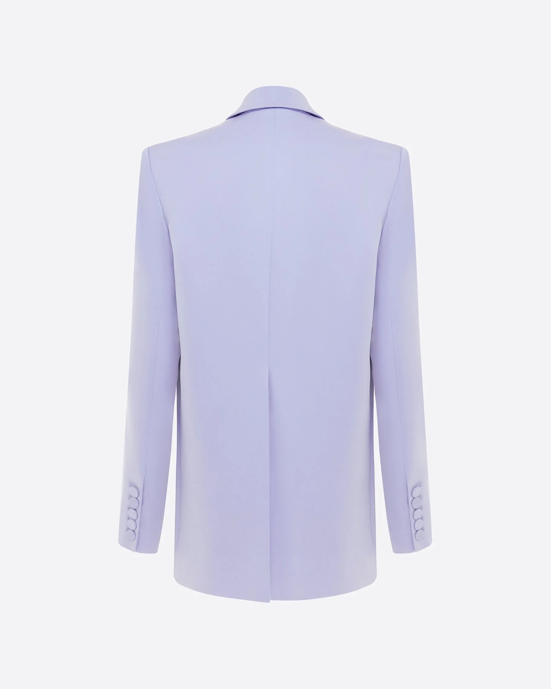 Alex Perry Single Breasted Oversized Blazer in Satin Crepe