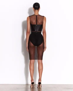 Alex Perry Skirt in Fine Mesh