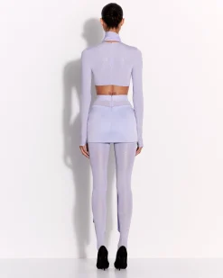Alex Perry Stocking in Crystal Jersey