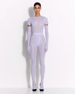Alex Perry Stocking in Crystal Jersey