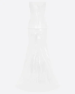 Alex Perry Strapless Longline Corset Gown in Sequin
