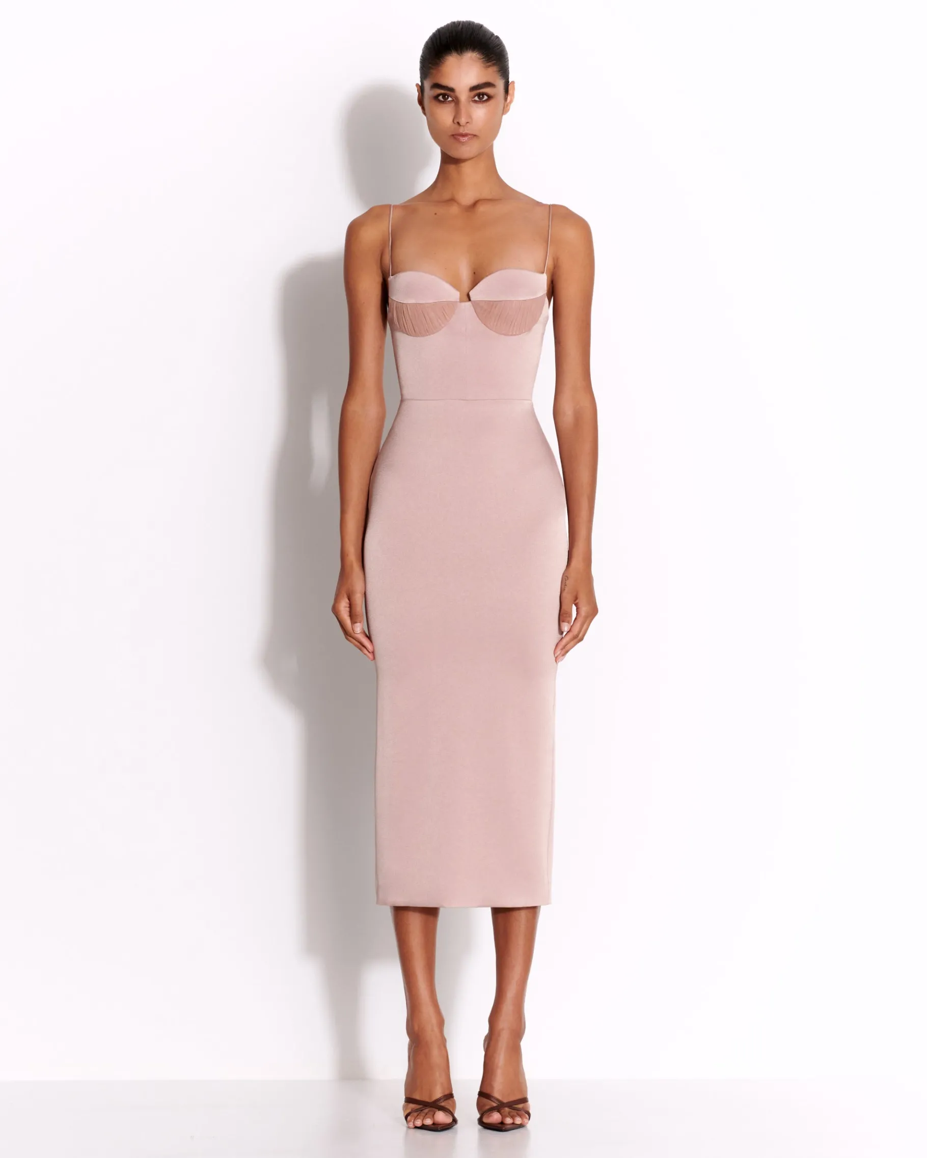 Alex Perry Sweetheart Dress in Satin Crepe