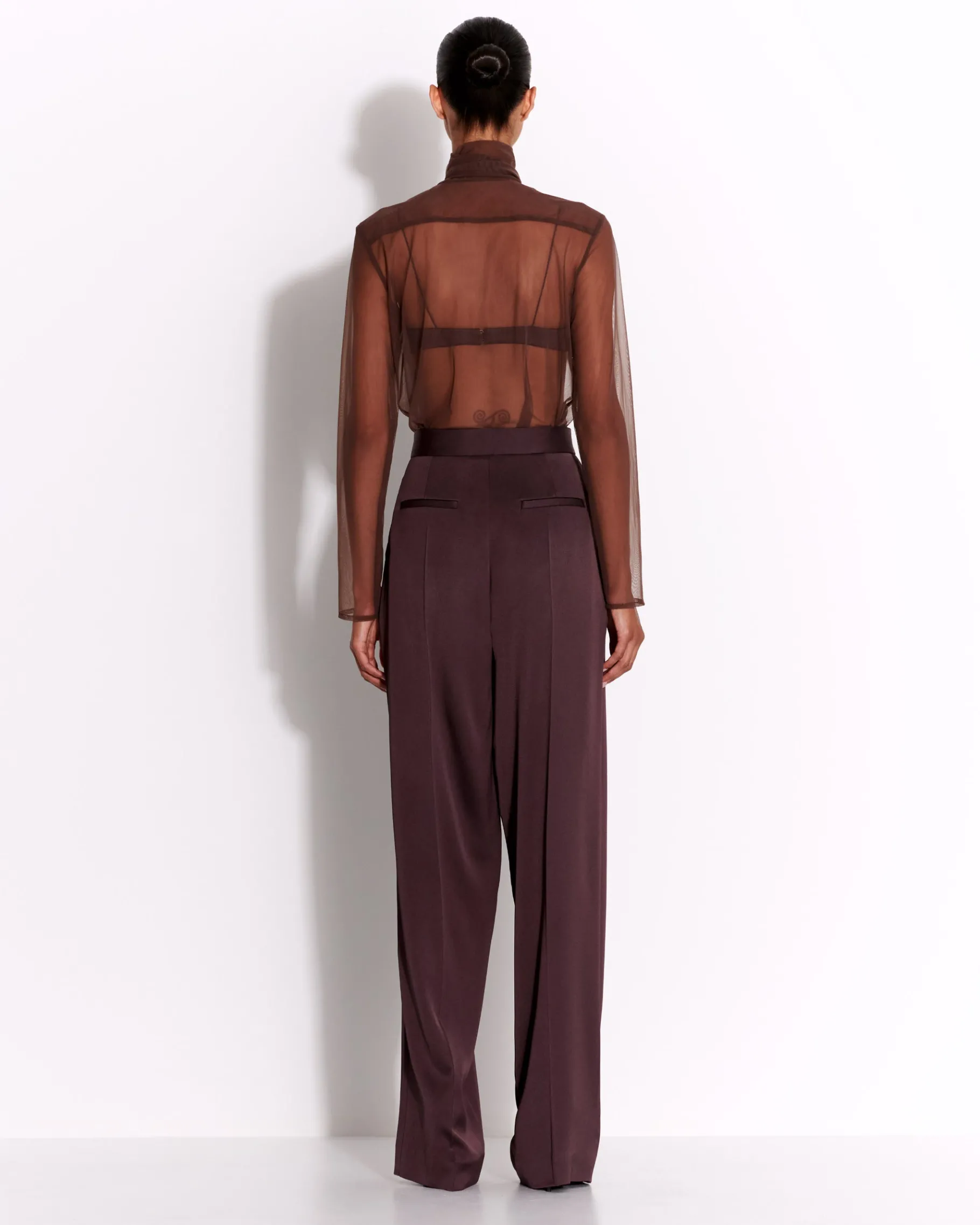 Alex Perry Tailored Trouser in Satin Crepe