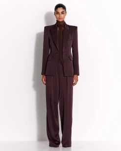 Alex Perry Tailored Trouser in Satin Crepe