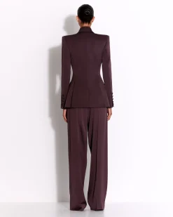 Alex Perry Tailored Trouser in Satin Crepe
