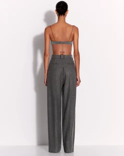 Alex Perry Tailored Trouser in Wool Pinstripe