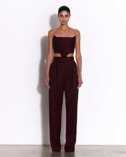 Alex Perry Tailored Trouser in Wool Suiting